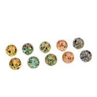 Perles en verre à motif de fleurs Vénus, perles lâches de style vintage, perles à trou droit, accessoires de bijoux DIY