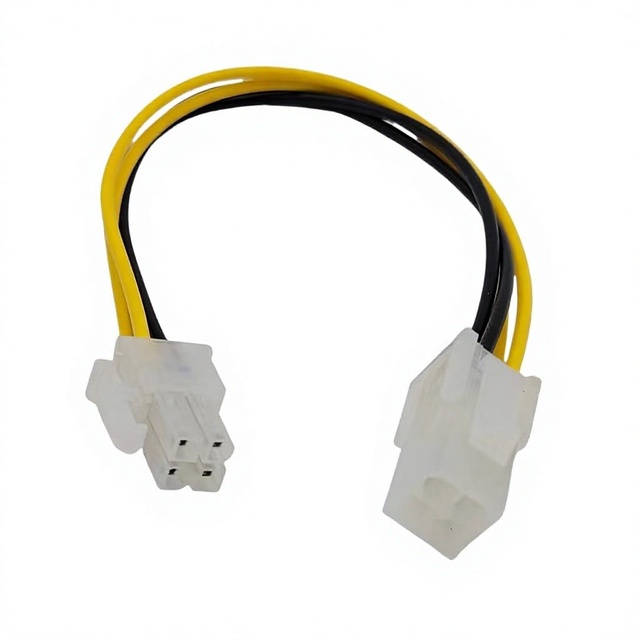 Square 4P Motherboard CPU Power Extension Cable for Computer Motherboard
