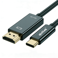 Câble USB-C vers HD 4K UHD Qiulink 1,8 m (6 pieds) QL-CH510, adaptateur vidéo Type C vers HD pour téléphone, tablette, ordinateur portable vers moniteur, projecteur
