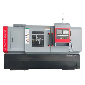 Torno CNC de torneado de metal de alta precisión Ck6150b * 1000 Torno CNC de cama plana horizontal