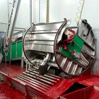 Équipement d'abattage automatique EME pour abattoir de buffles, ligne de production pour une ligne complète d'abattage de bovins