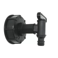 Connecteur d'accouplement en plastique de haute qualité Capuchon adaptateur IBC de 2 pouces avec robinet de robinet de 3/4 "pour réservoir IBC 1000L