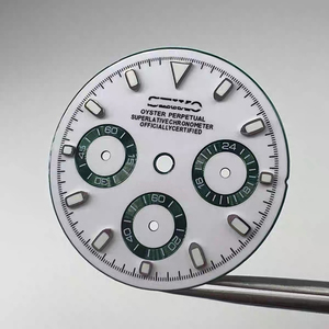 Piezas de modificación de relojes, esfera luminosa verde multifunción de 29,8 mm para movimiento de cuarzo VK63 - Product Image 4