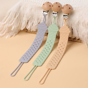 Clip de sucette Icecream sans BPA-Support en silicone extensible pour accessoires de bébé - Product Image 3