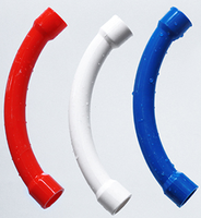 Accessoires pour conduits électriques en PVC, raccords de tuyauterie, coude à rayon court et long, courbe de 90 degrés, coude de balayage