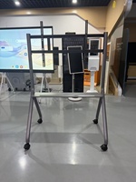 Support mobile en acier laminé à froid pour écran de télévision intelligent de 65 à 86 pouces, pour la maison et le bureau