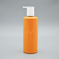 Botol Sampo Kosong Mengkilap Silinder Wadah Plastik Body Lotion Kemasan Cetakan Kustom