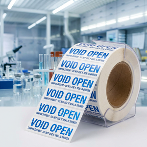 Sello de Seguridad VOID para Viales con Indicador de Humedad - Holográfico Anti-Falsificación Autoadhesivo para Viales de Investigación - Product Image 6