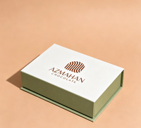 Boîte d'emballage en papier rigide de luxe imprimée en quatre couleurs avec logo personnalisé, matériaux recyclés, pour chocolat, bonbons, truffes