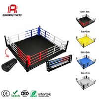 Prix de gros d'usine, cage de boxe octogonale de taille personnalisée, logo professionnel, haute qualité, excellent rapport qualité-prix, plateforme de boxe