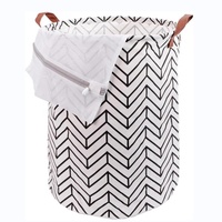 Grand panier à linge pliable en coton et lin, durable, écologique et moderne, imperméable, pour salle de bain et armoire