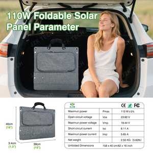 <b>Solar</b> Portable 110W <b>Solar</b> Folding Bags <b>Foldable</b> <b>Solar</b> <b>Panels</b> Camping Sustainable Energy Fotovoltaic <b>Solar</b> JZK-G110-4 <b>Solar</b> <b>Panel</b> - Product Image 2