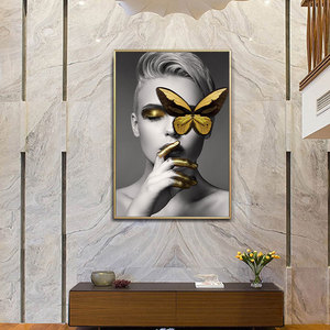 Stile nordico moderno di alta qualità di cristallo porcellana pittura cornice elegante da parete <span class=keywords><strong>arte</strong></span> per soggiorno decorazioni per la casa - Product Image 3