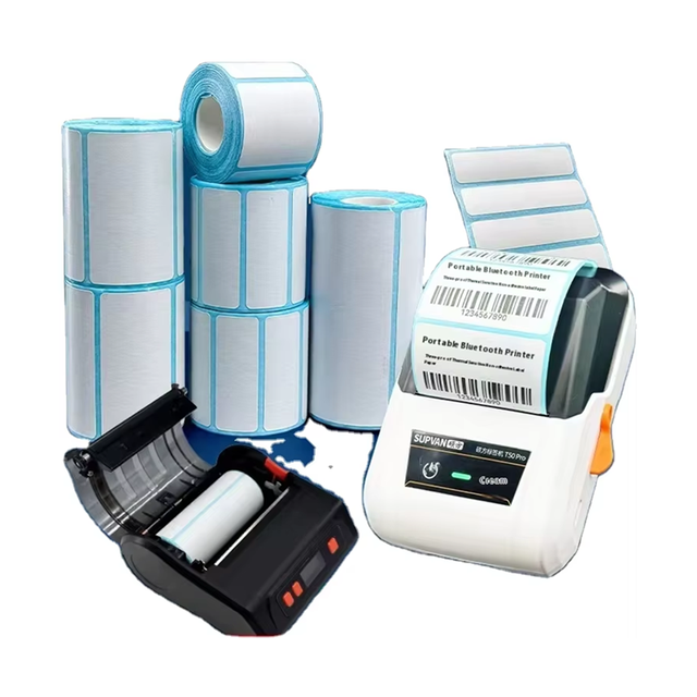 Factory Custom Waterproof Blank Waybill 4x6 Direct Thermal Printer Sticker Shipping Label Roll