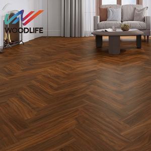 Venta caliente HDF Herringbone Laminate Wood Flooring12mm 8mm Impermeable AC3 AC4 Grano de madera <span class=keywords><strong>Click</strong></span> Lock Suelo laminado comercial - Product Image 2