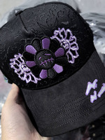 Gorra de Calidad Original de 5 Paneles con Logotipo del Cliente, Logotipo Bordado en 3D, Patrón de Monstruo, Gorra de Béisbol Belico con Visera de Gamuza y Pedrería