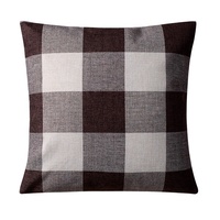 Housse de coussin en lin Vintage, taie d'oreiller de taille personnalisée, pour décoration de la maison, canapé et lit, housse de coussin