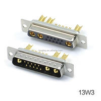 High-Power D-SUB 13 W3 Buchse Stecker Cup Straight Gold Pin Typ 10A Nennstrom lot 13 W3 Kabelst ecker