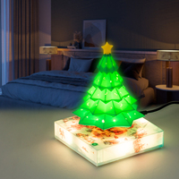 Regalo Personalizado de Navidad, Regalos Personalizados, Decoración de Luces para el Hogar, Lámpara Magnética Levitante para Árbol de Navidad con Colores RGB