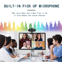 USB 1080P bilgisayar kamerası ile 4K çözünürlük dahili mikrofon CMOS görüntü sensörü Full HD 4K Webcam PC Tripod dahil