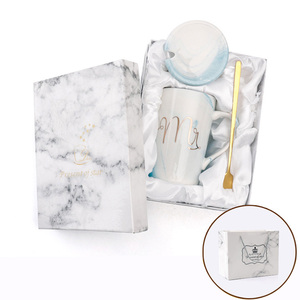 <span class=keywords><strong>Tazas</strong></span> <span class=keywords><strong>de</strong></span> Cerámica con <span class=keywords><strong>Diseño</strong></span> <span class=keywords><strong>de</strong></span> Mármol <span class=keywords><strong>de</strong></span> Alta Calidad SWT <span class=keywords><strong>para</strong></span> Parejas, con Tapas y Cucharas, Caja <span class=keywords><strong>de</strong></span> Regalo <span class=keywords><strong>para</strong></span> Bodas, Aniversarios, Recién Casados, Uso en el Hogar y la Cocina - Product Image 5