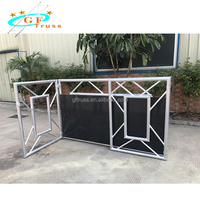 Cabina de DJ Plegable de Aleación de Aluminio Personalizada, Mesa de Podio para Clubes Musicales, Eventos y Actuaciones