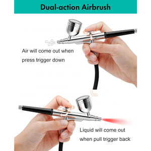 פעולה כפולה 48psi airwersi 0.2 מ "מ 0.5 מ מ" מ חרירי רב עוצמה מדחס עבור אמנות סלון אמנות מסמר קעקוע יישום קעקוע - Product Image 4