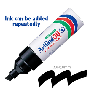 Artline dầu dựa trên Bút đánh dấu vĩnh viễn đánh dấu với dung lượng mực lớn EK-50 3.0-6.0mm - Product Image 3