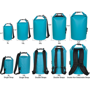 Sac à dos de sport en PVC écologique pour séparation sèche et humide résistant à l'usure étanche grande capacité pour <span class=keywords><strong>camping</strong></span> randonnée rivière - Product Image 2