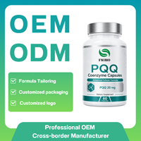 Capsules de Coenzyme PQQ Premium, Complément Énergétique Cellulaire, Fabricant de Capsules de Coenzyme PQQ en Marque Blanche OEM