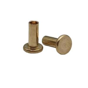 Remaches Semitubulares de Latón de Varias Formas al por Mayor: Remaches Tubulares Huecos de <span class=keywords><strong>Cabeza</strong></span> Redonda y <span class=keywords><strong>Cabeza</strong></span> <span class=keywords><strong>Plana</strong></span> - Product Image 6