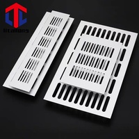 Grille d'aération plate de 3,4 pouces pour l'admission d'air, déflecteur de ventilation pour porte de salle de bain