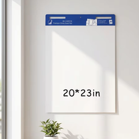 Bloc-notes portable auto-adhésif effaçable à sec 20*23 pouces pour le bureau, la formation, les présentations, les réunions, notes autocollantes