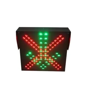 Red Cross Green Arrow Traffic Signal Light Message Board