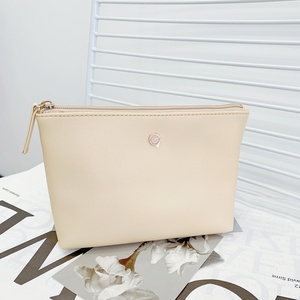 Sac à cosmétiques de grande capacité en cuir PU de haute qualité, pochette de voyage portable de 7 pouces, imperméable, avec fermeture éclair et poche intérieure - Product Image 1