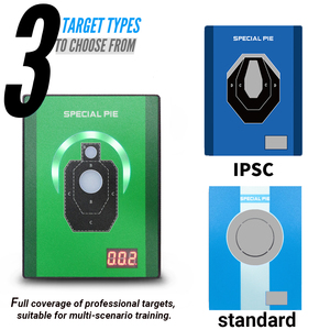Cible d'entraînement à la tir à sec IDPA pour la maison. Cible <span class=keywords><strong>laser</strong></span> rechargeable. Son auto-installé et retour d'information instantané par flash. - Product Image 3