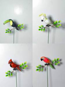 Fabriek Plastic Ambachtelijke Vogels Werf Kunst Kolibrie Ornament Tuin Staak - Product Image 6