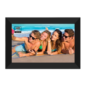 Cadre photo intelligent multifonctionnel avec écran LCD tactile de 10 pouces, personnalisable avec un logo familial - Product Image 1