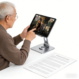 Support de tablette en alliage d'aluminium flexible à <span class=keywords><strong>prix</strong></span> compétitif avec hub <span class=keywords><strong>7</strong></span> en 1, 2 ports USB pour audio, TF/SD, PD 100W - Product Image 5