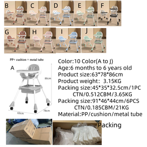 Autres articles pour bébés, nouveau design, siège rehausseur, chaise haute pour bébé 5 en 1, convertible en siège <span class=keywords><strong>3</strong></span> en 1, prix de la chaise haute pour bébé - Product Image 6