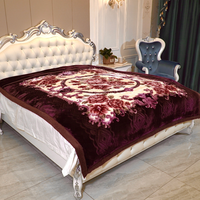 Grande demande Couverture d'hiver super douce en vison royal Lit double King Size Prix compétitif Vente en gros Couvertures en vison coréen Usage domestique