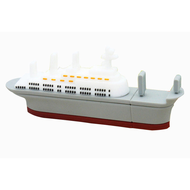 Custom Cruise Ship Boat Shaped Blank Usb Memory Stick 2.0 3.0 Cruise Liner Flashdrive Corporate Gifts Usb Flash Drive