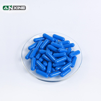 Prix d'usine OEM Coques de capsules vides en gélatine dure Taille 00 0 0 1 2 3 4 Personnalisées Bleues