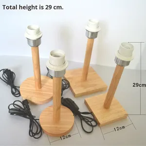 <span class=keywords><strong>Portalampada</strong></span> e Base Fai <span class=keywords><strong>da</strong></span> Te in Legno Massello con Attacco E27, Interruttore a Spina e Installazione Facile a Vite, Apertura 20mm 110-240V <span class=keywords><strong>per</strong></span> <span class=keywords><strong>Tavolo</strong></span> o Parete - Product Image 5