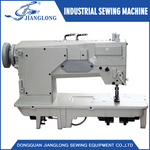 Machine à coudre industrielle à double aiguille à alimentation par entraînement pour la confection de vêtements, vente en gros - Product Image 2