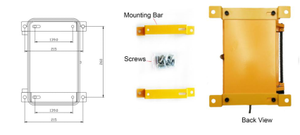 Téléphone jaune clair extérieur KNSP-09 OEM CE EMC résistant aux intempéries POE/IP Réseau <span class=keywords><strong>VoIP</strong></span> d'urgence pour tunnel routier - Product Image 6