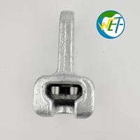 Étrier à rotule galvanisé à chaud pour ligne électrique, quincaillerie de ligne de transmission aérienne, raccords d'isolateurs en acier galvanisé