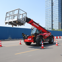 Chariot télescopique diesel 4x4 avancé de 4 tonnes, 17,6 m, avec flèche télescopique résistante à l'usure et système de détection de charge variable