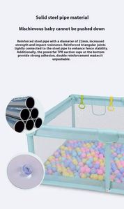 Alfombra de juego para bebés, corralito grande para niños pequeños, de acero inoxidable, ecológico, sin BPA, no tóxico, seguro, sin huecos, para sala de estar - Product Image 3