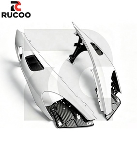 Nuevo Conjunto de Guardabarros Delantero <span class=keywords><strong>Aero</strong></span> Track GT4RS para Porsche 718 981 982 Cayman Boxster, Modificación de Alerón Lateral en PP y Fibra de Carbono Preimpregnada - Product Image 4